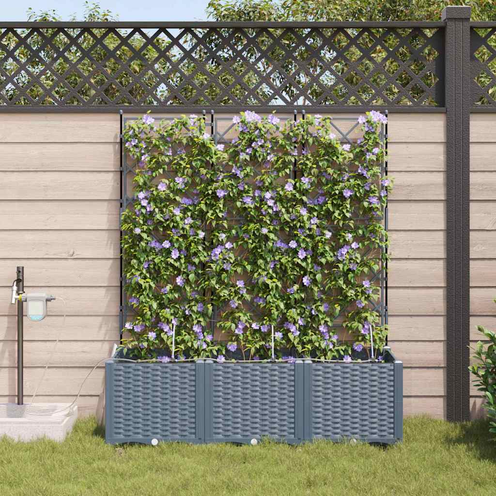 Aia istutuspot 3 tk Helehall 120 x 40 x 142 cm PP