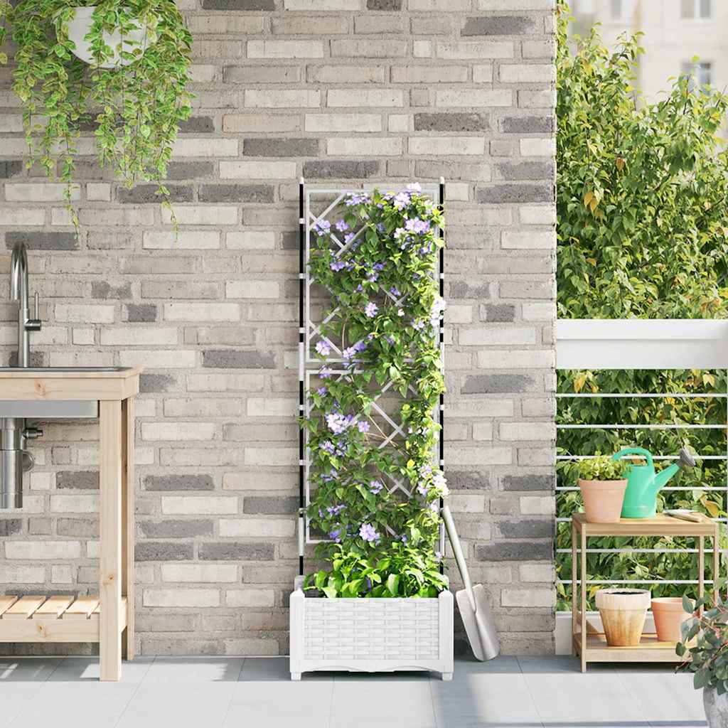 Aia istutuspot Valge 40 x 40 x 125,5 cm PP