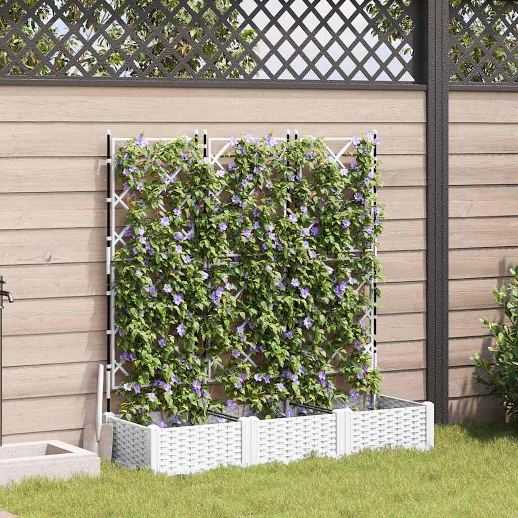 Aia istutuspot 3 tk Valge 120 x 40 x 125,5 cm PP