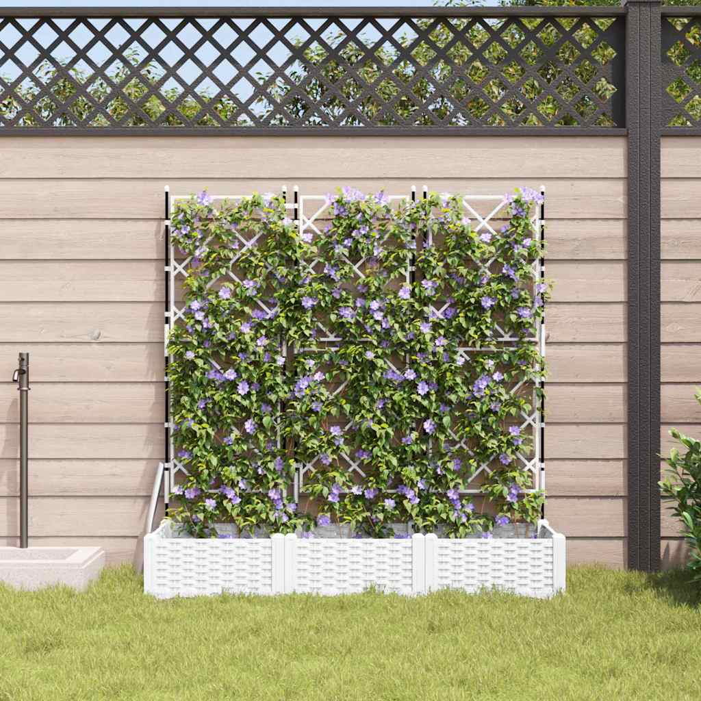 Aia istutuspot 3 tk Valge 120 x 40 x 125,5 cm PP