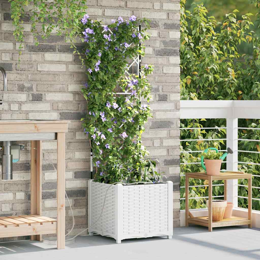 Aia istutuspot Valge 40 x 40 x 142 cm PP