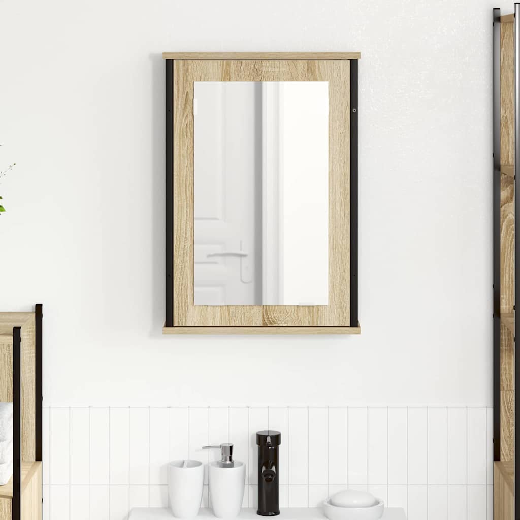Peeglikapp Sonoma tamm 42 x 12 x 60 cm Tehispuit