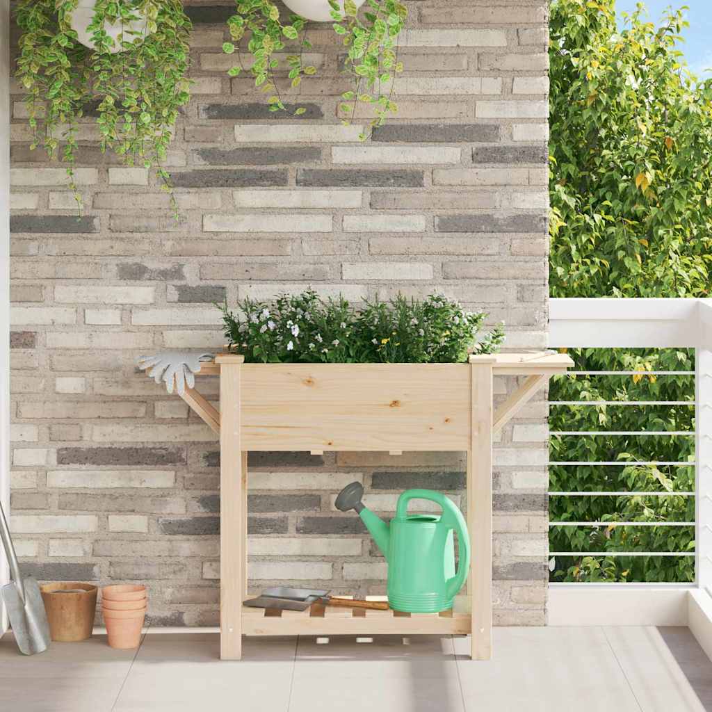 Aia istutuspot Beež 111 x 37 x 76,5 cm Tugev kuusepuit