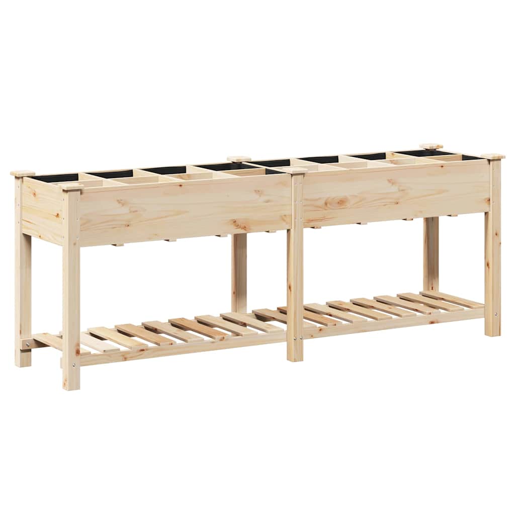 Aia istutuspot Beež 203,5 x 53 x 76,5 cm Tugev kuusepuit