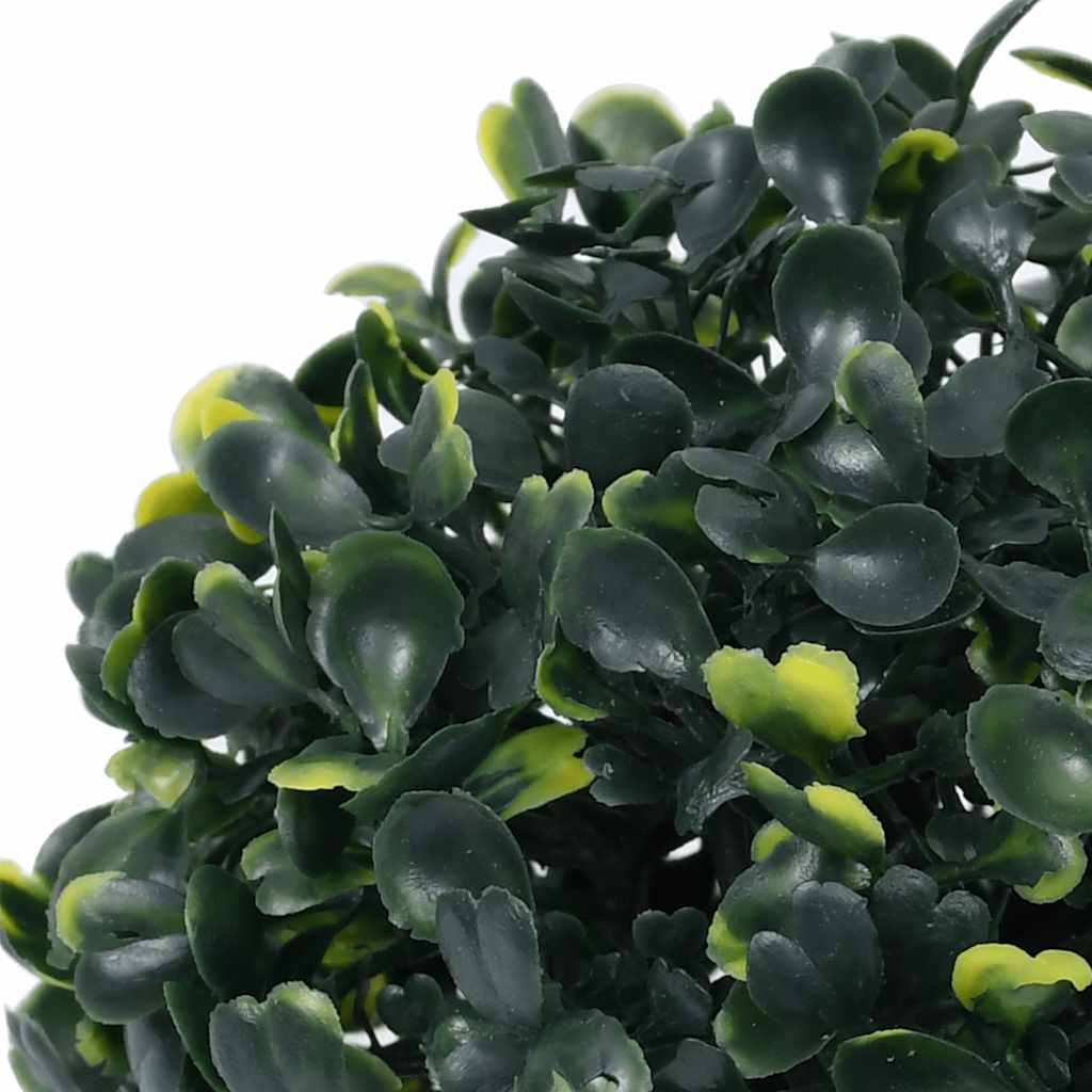 Kunstpukspuidust pallid LED tuledega 2 tk Roheline 45 cm
