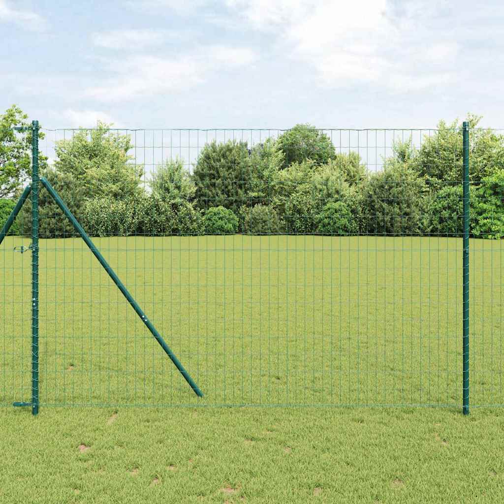 Euroopa aed 1,5 x 10 m PVC-kaetud raud Roheline