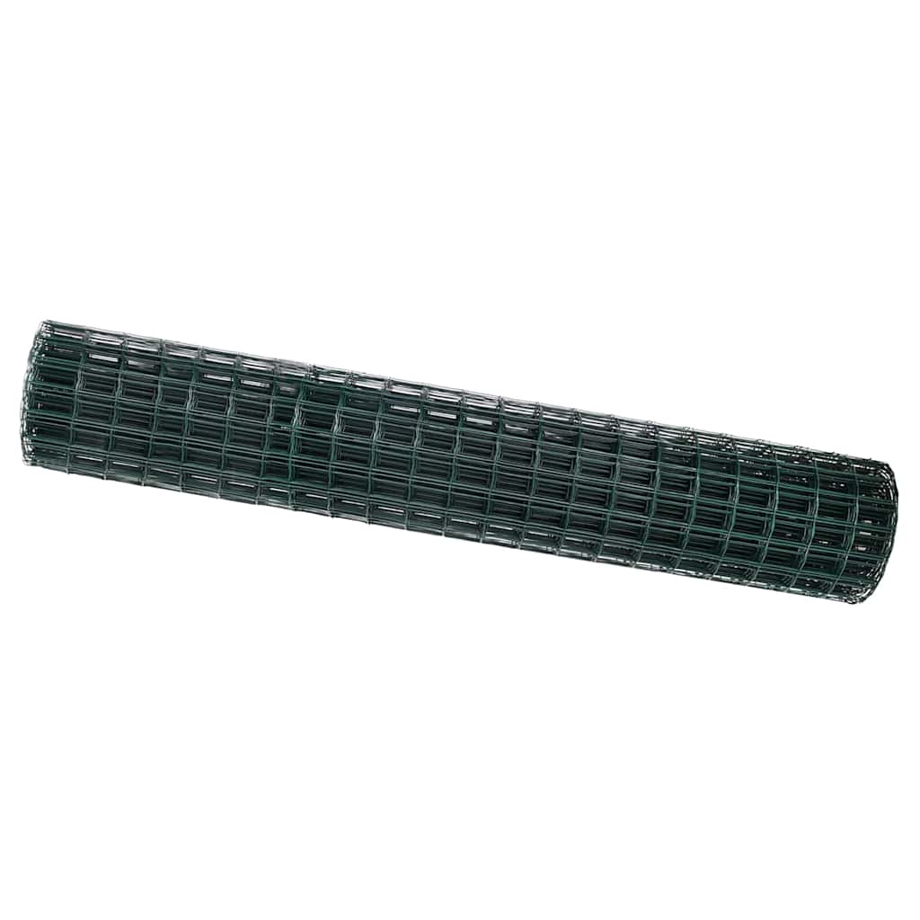 Euroopa aed 1,5 x 10 m PVC-kaetud raud Roheline