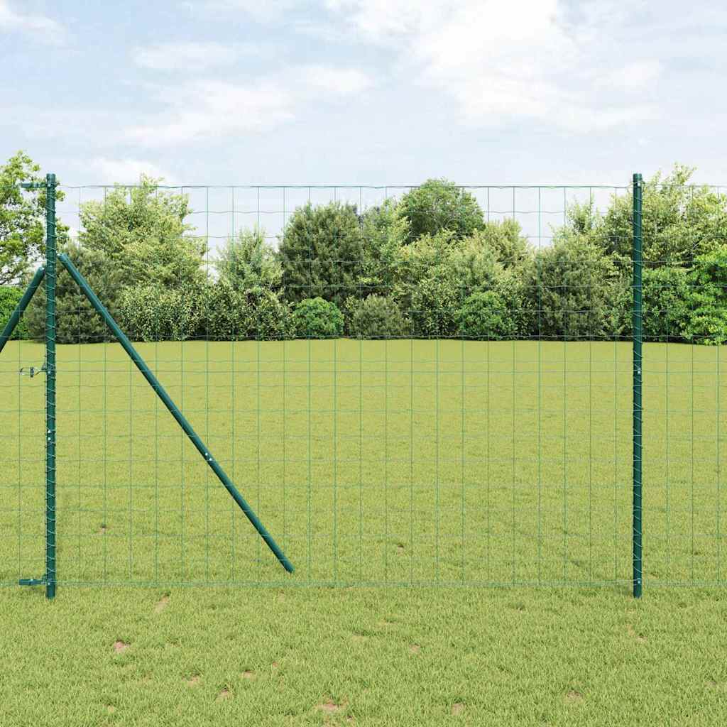 Euroopa aed 1,6 x 10m PVC-kaetud raud Roheline
