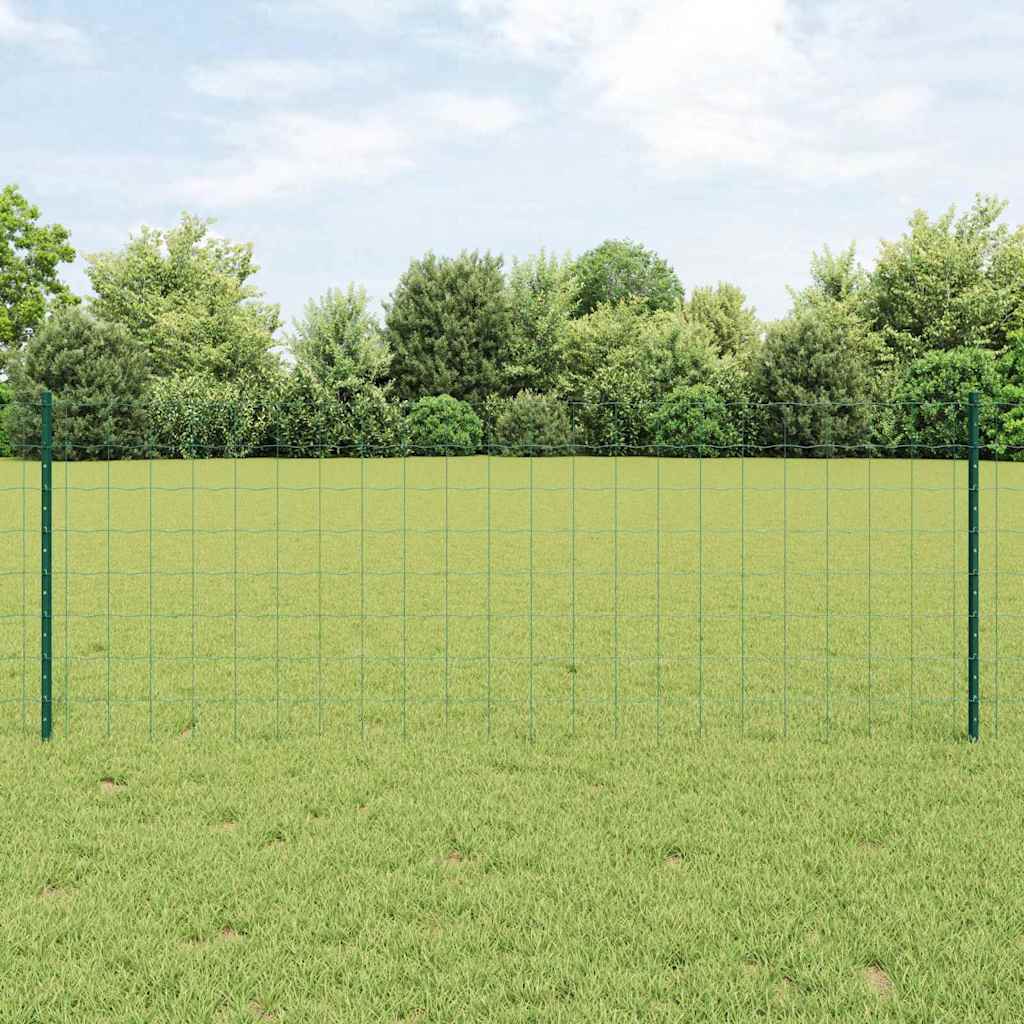 Euro aia postiga 10 x 0,8 m PVC-kaetud teras Roheline Võrk