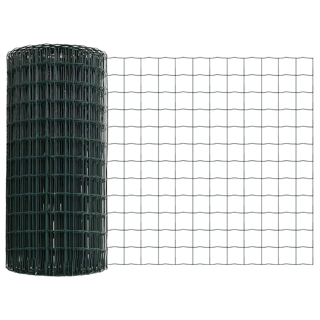 Euro aia postiga 10 x 0,8 m PVC-kaetud teras Roheline Võrk