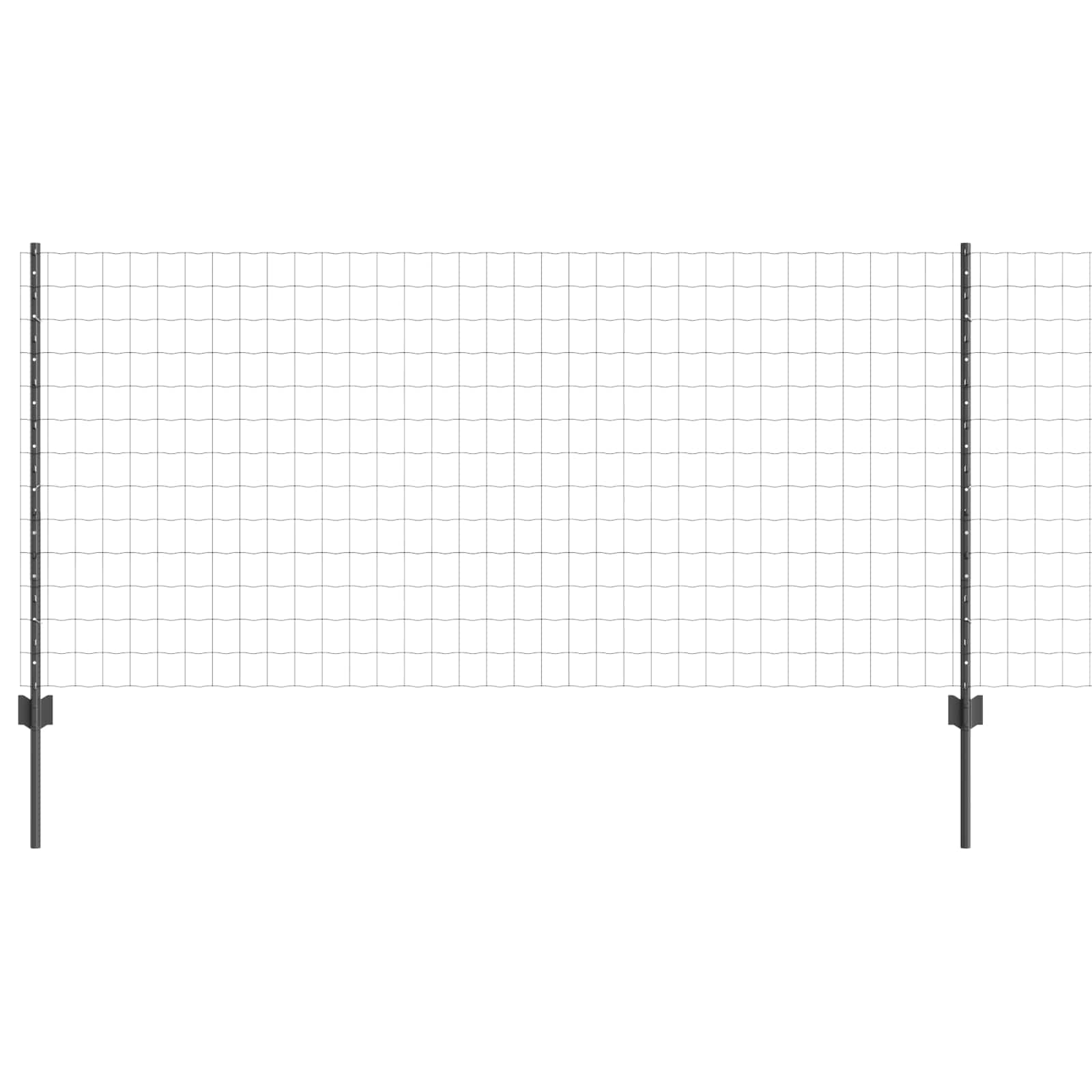 Euro aia postiga 10 x 1 m PVC-kaetud teras Hall Võrk