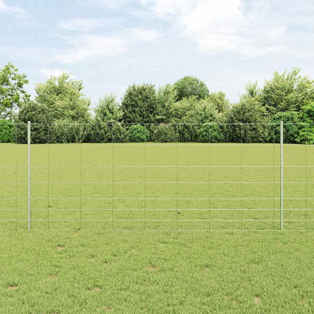 Välistingimustes metsik aed postidega 50 x 1 m Tsingitud teras