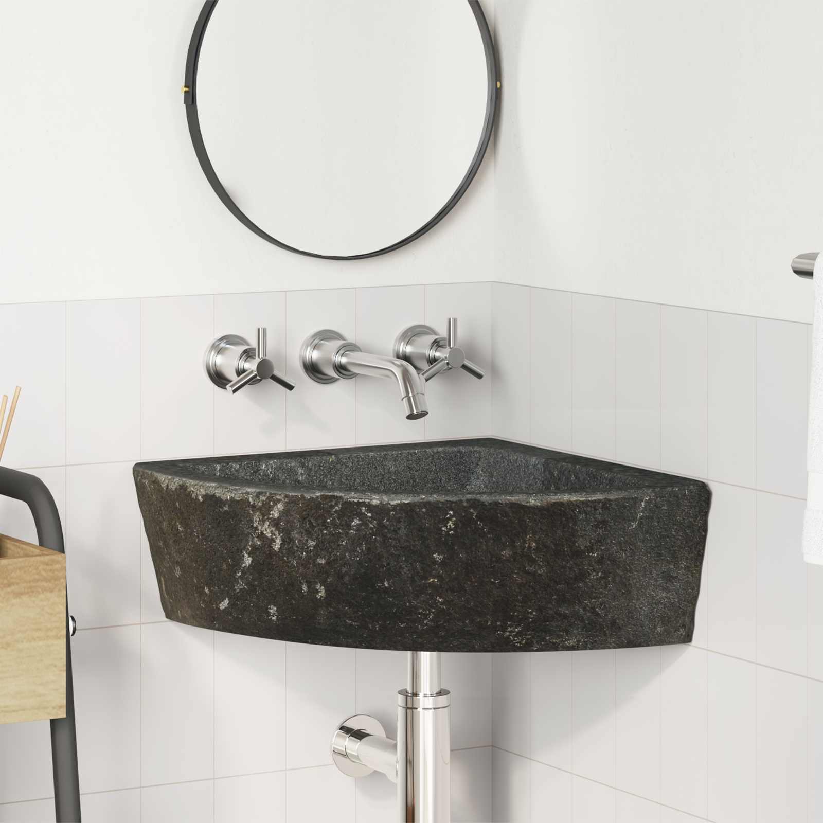 Basin Hall (38-45) x (38-45) x 12 cm Jõekivi