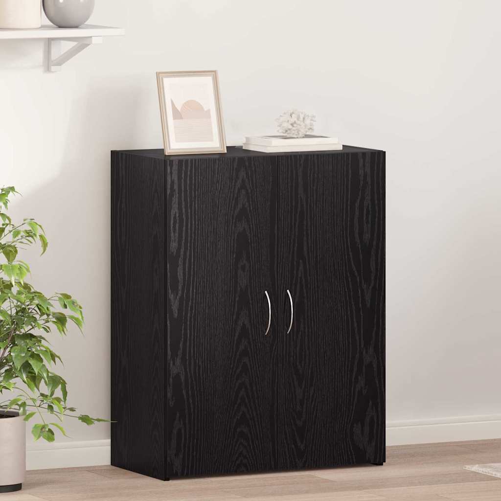 Kontorikapp Must tamm 70 x 32 x 77.5 cm Tehispuit