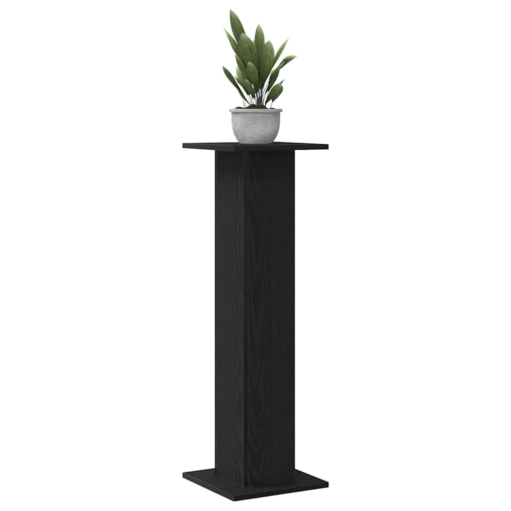Taimede alus 2 tk Must tamm 30 x 30 x 95 cm Tehispuit