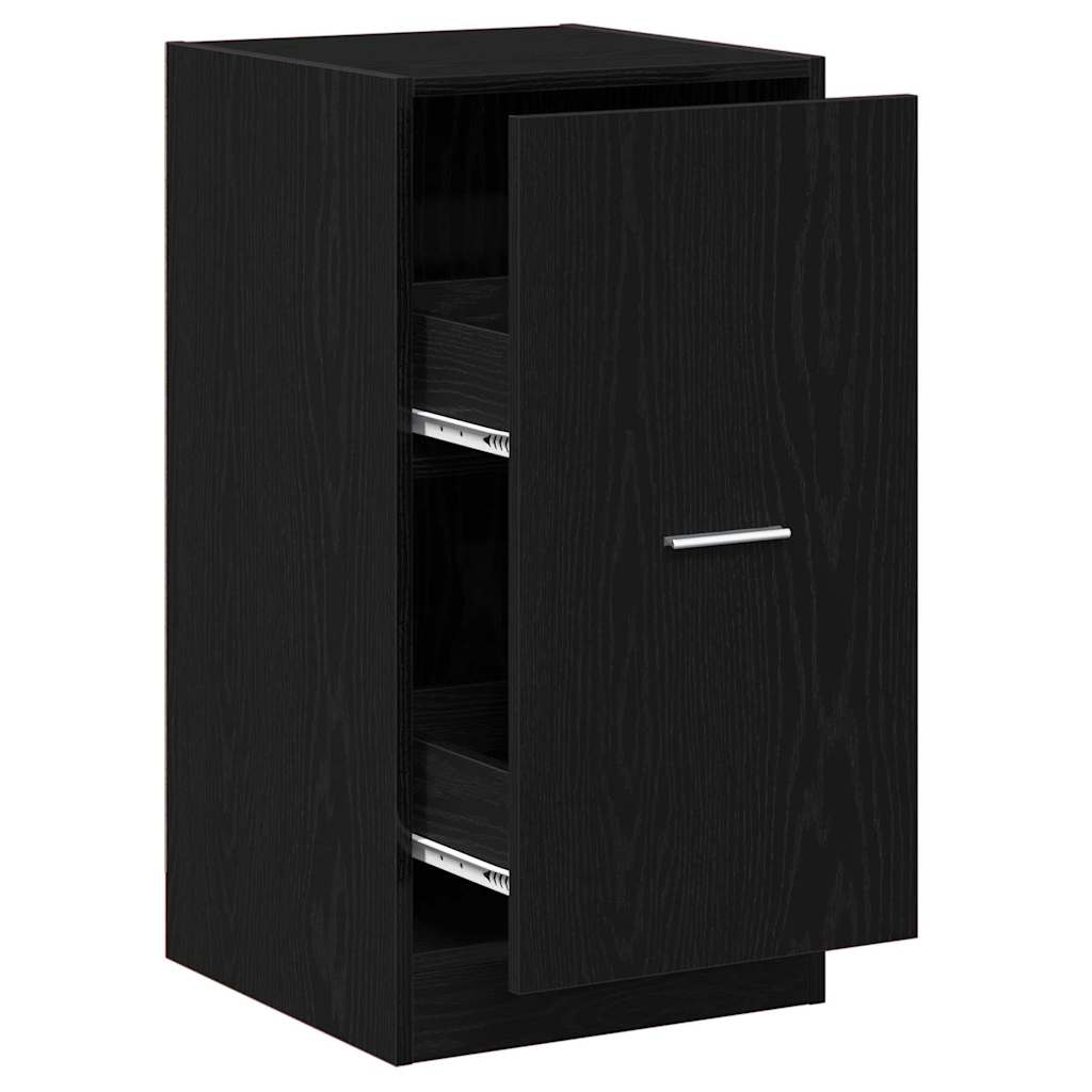 Apteekri kapp Must tamm 40 x 41 x 77.5 cm Tehispuit