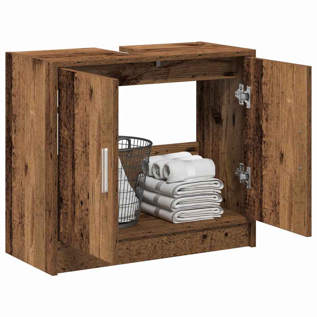 Vannitoa kapp Vana puit 63 x 29 x 55 cm Tehispuit