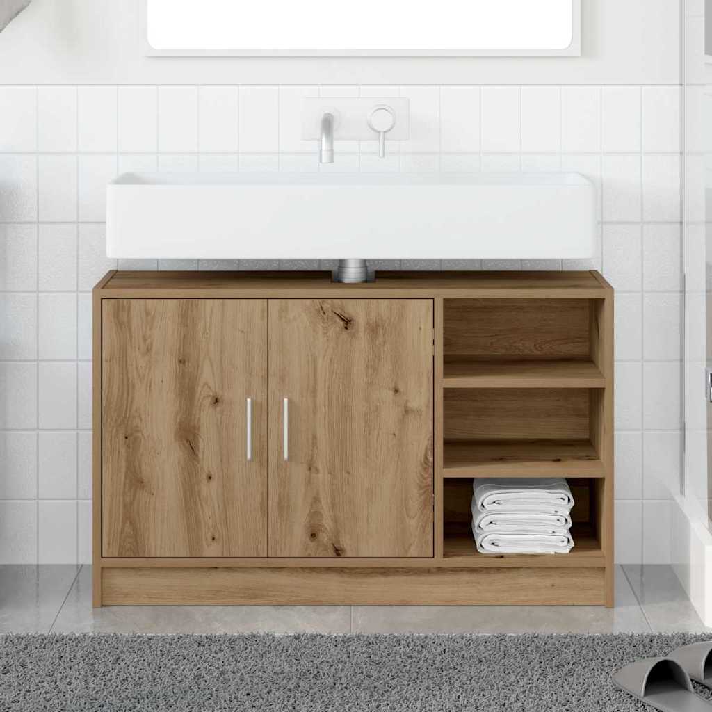 Vannitoa kapp Käsitööpuu 90 x 29 x 55 cm Tehispuit
