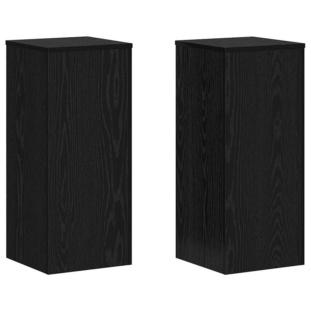Taimede alus 2 tk Must tamm 30 x 30 x 70 cm Tehispuit