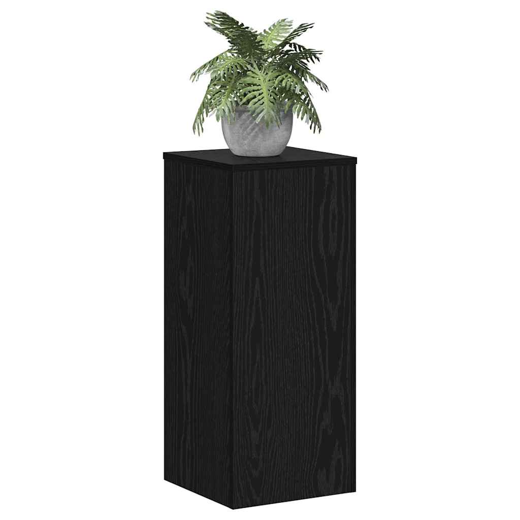 Taimede alus 2 tk Must tamm 30 x 30 x 70 cm Tehispuit
