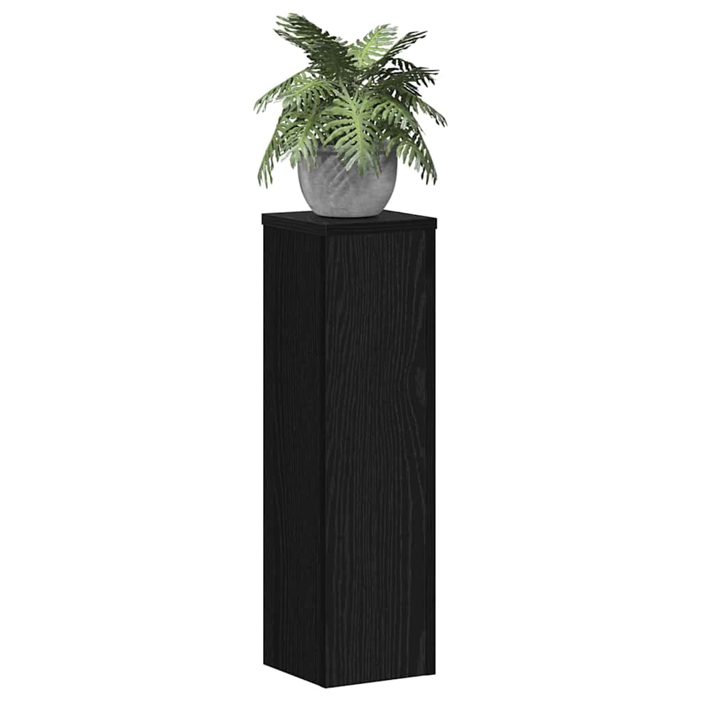 Taimede alus 2 tk Must tamm 17 x 17 x 60 cm Tehispuit