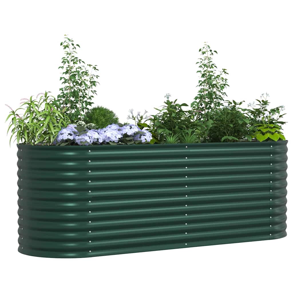 Kõrge peenar Roheline 240 x 80 x 81 cm Teras