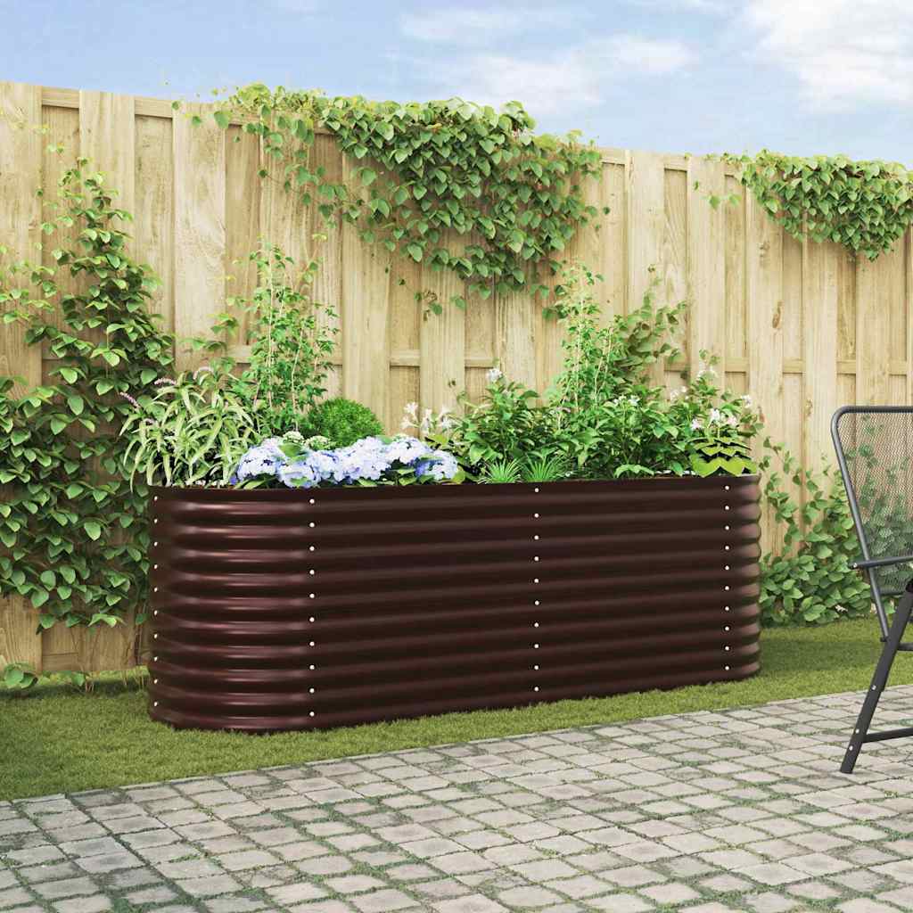 Kõrge peenar Pruun 240 x 80 x 81 cm Teras