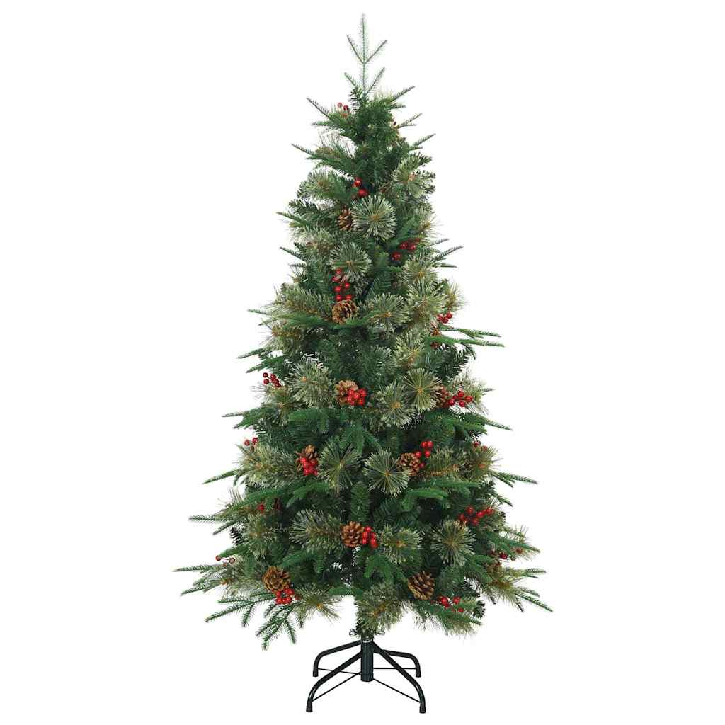 Kunstlik kokkupandav jõulupuu Roheline 150 cm PVC, PE ja Teras