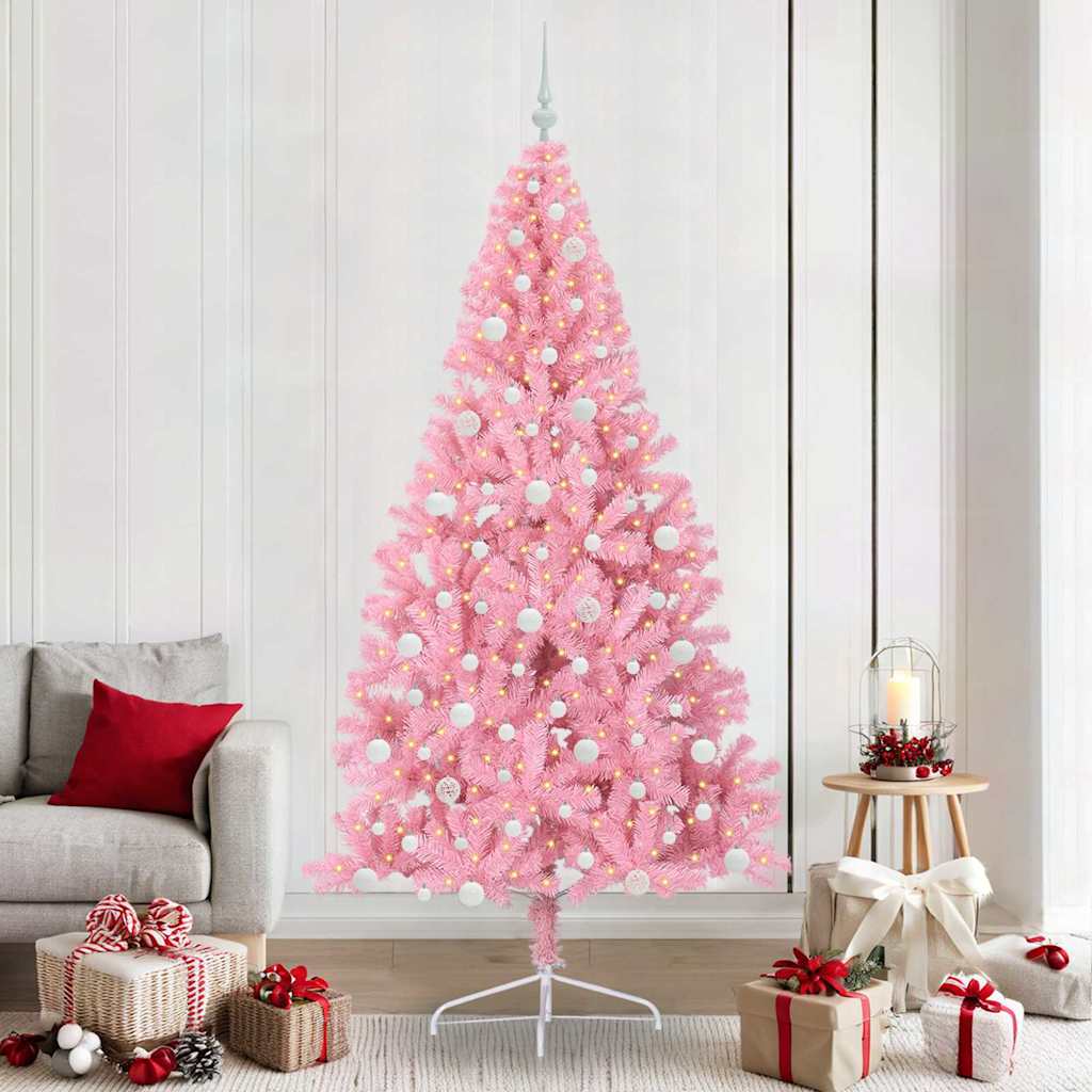 Tehis pre-lit jõulupuu Roosa 240 cm PVC