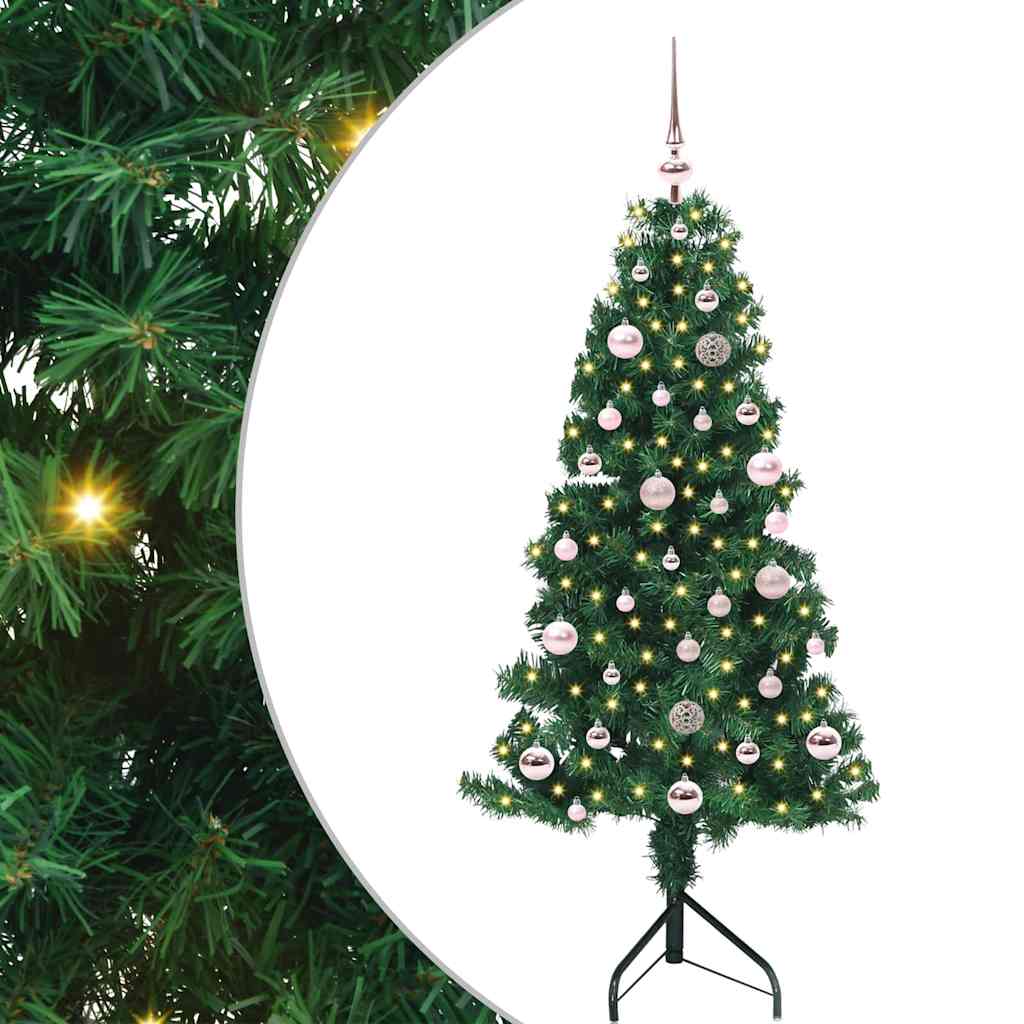 Nurgas Kunstlik Jõulupuu Roheline 150 cm PVC ja metall
