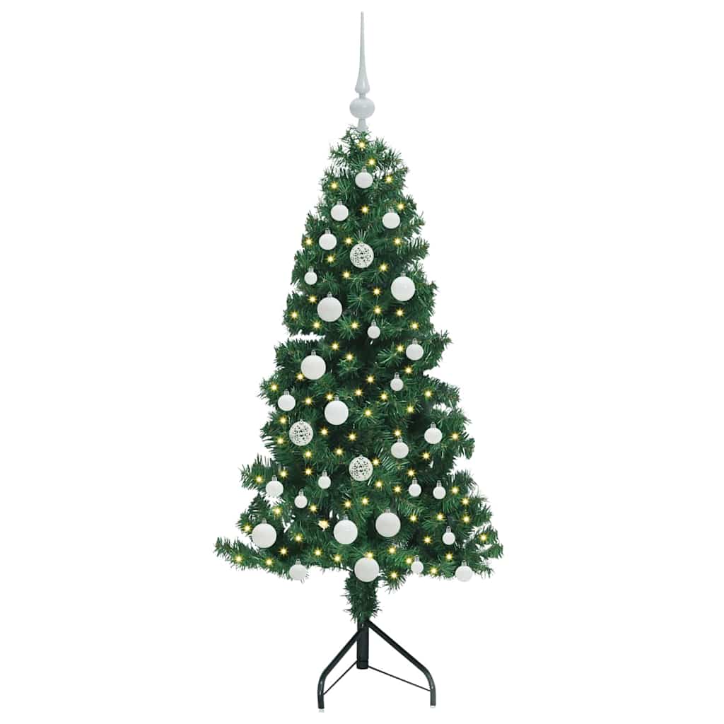 Nurgas Kunstlik Jõulupuu Roheline 150 cm PVC ja metall