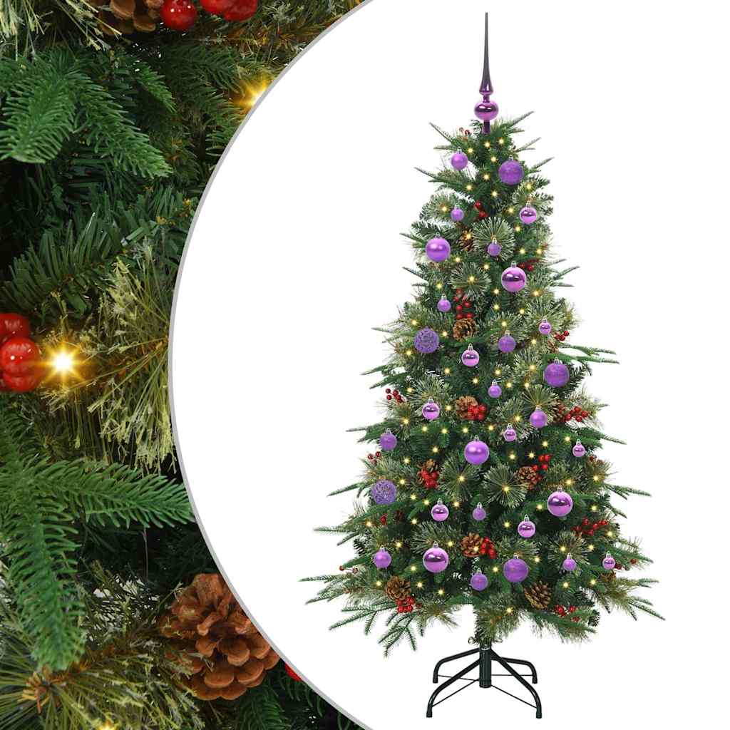 Kunstlik kokkupandav jõulupuu Roheline 150 cm PE ja PVC