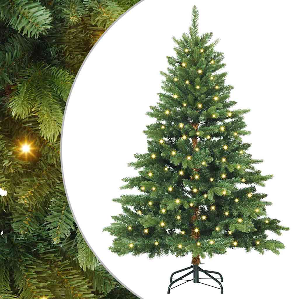Tehisjõulupuu koos 150 LED-iga Roheline 150 cm PE ja PVC