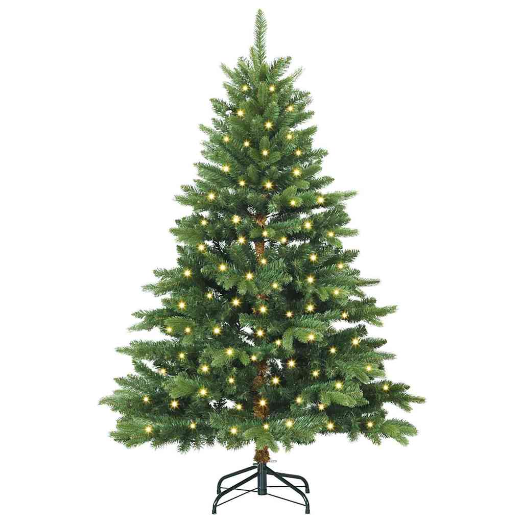 Tehisjõulupuu koos 150 LED-iga Roheline 150 cm PE ja PVC