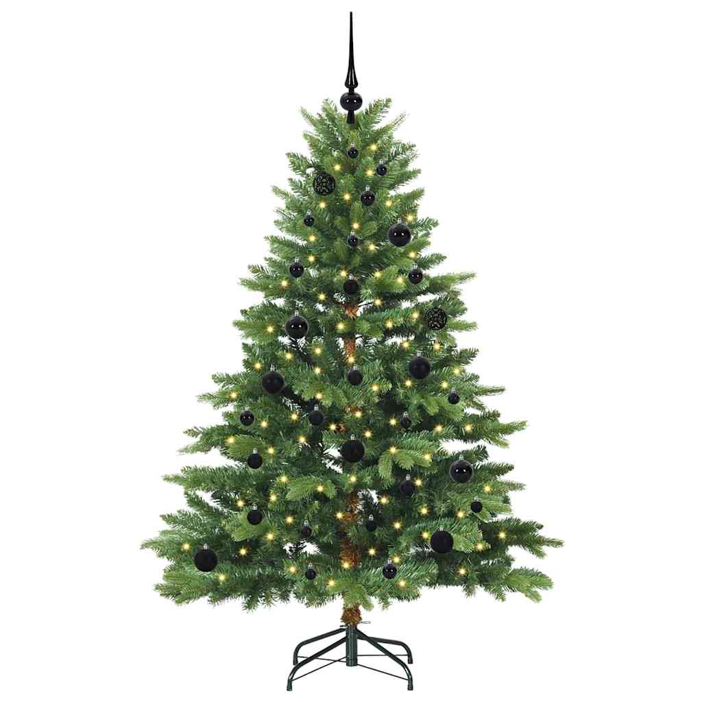 Tehisjõulupuu koos 150 LED-iga Roheline 150 cm PE ja PVC