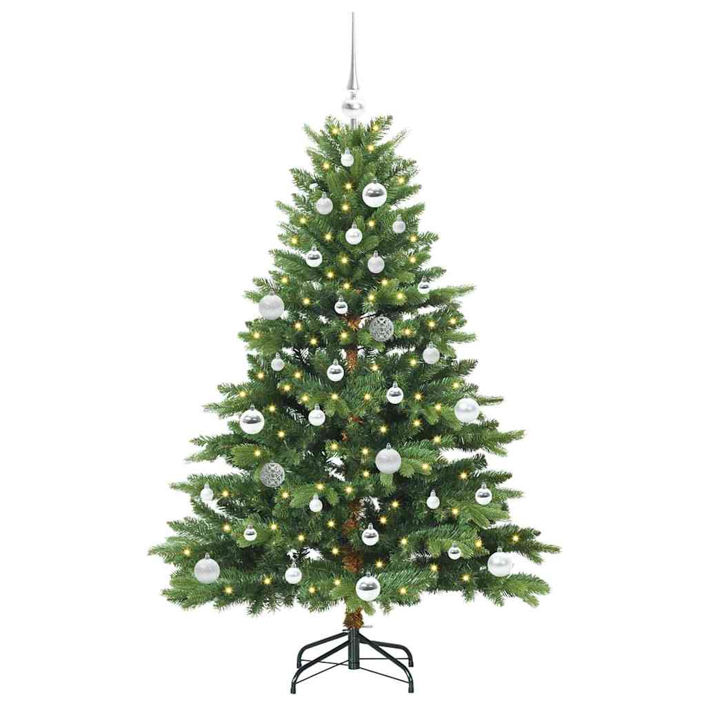 Tehisjõulupuu koos 150 LED-iga Roheline 150 cm PE ja PVC