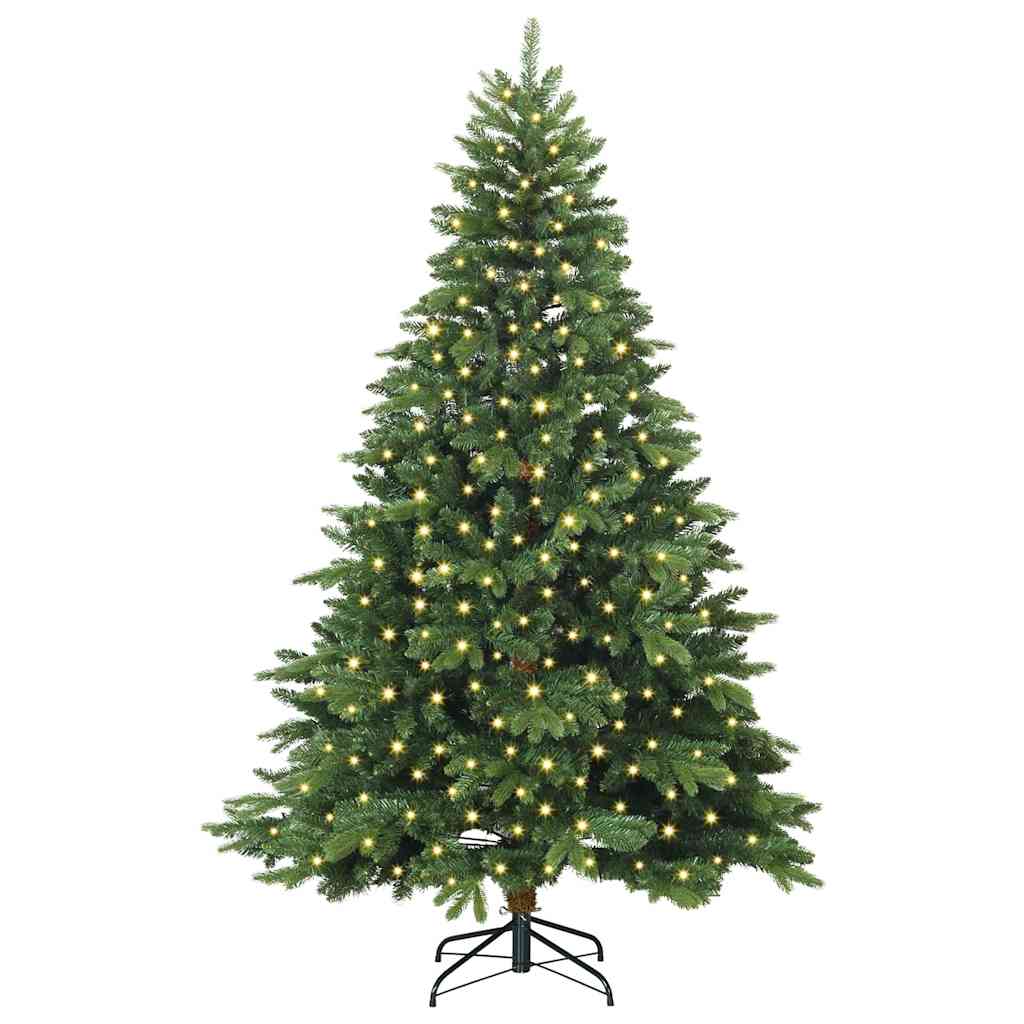 Tehisjõulupuu koos 300 LED-iga Roheline 180 cm PE ja PVC