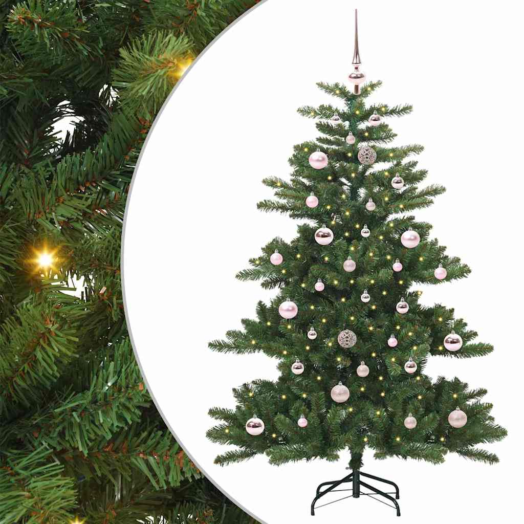 Kunstlik kokkupandav jõulupuu Roheline 150 cm PVC ja teras