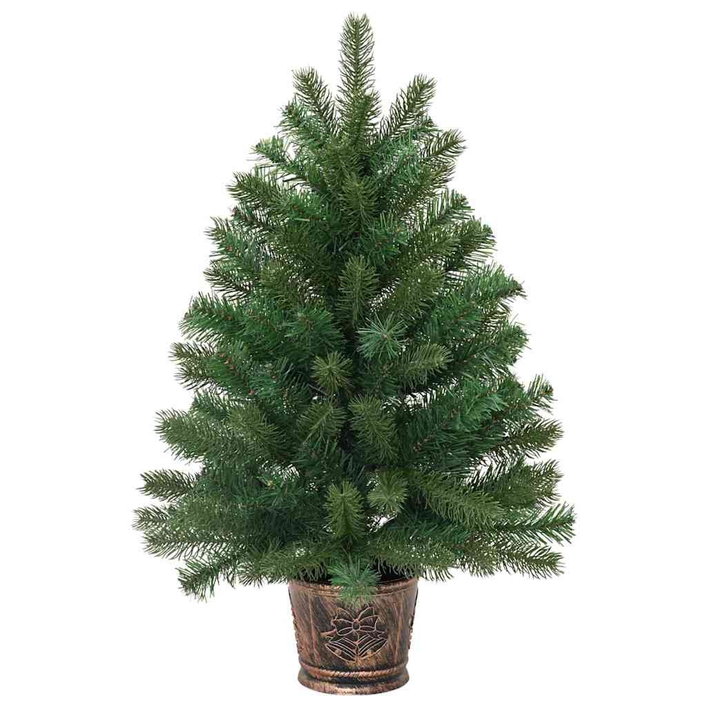Tehisjõulupuu koos alusega Roheline 75 cm PVC, PE ja teras