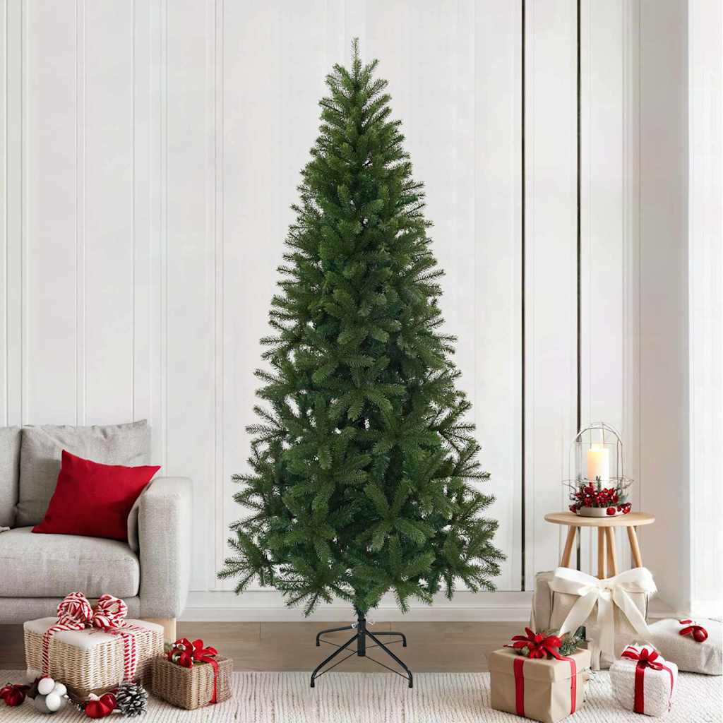 Tehisjõulupuu koos alusega Roheline 240 cm PVC, PE ja teras