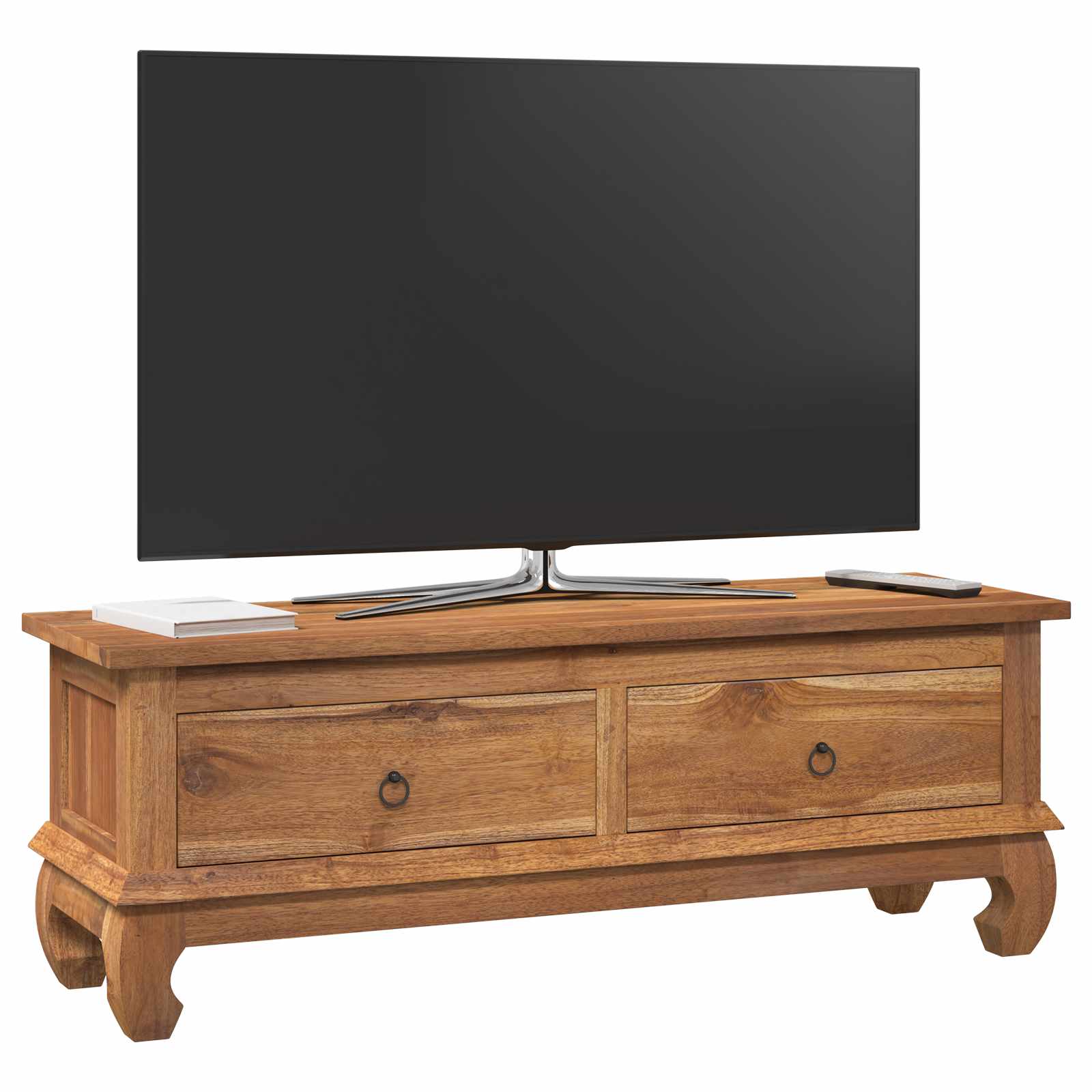 Telerialus sahtliga Neutraalne 110 x 35 x 40 cm Tugev teakpuit