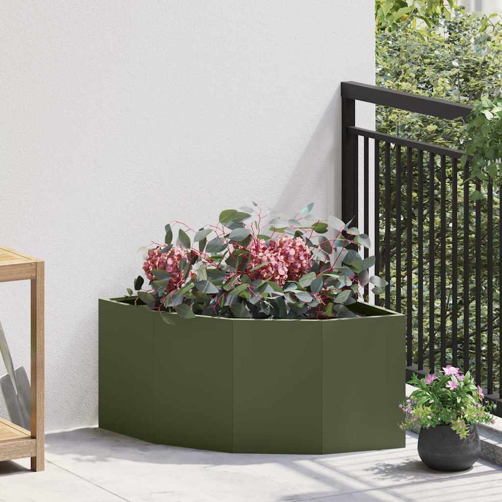 Nurgapott Oliiviroheline 60 x 60 x 35 cm Teras