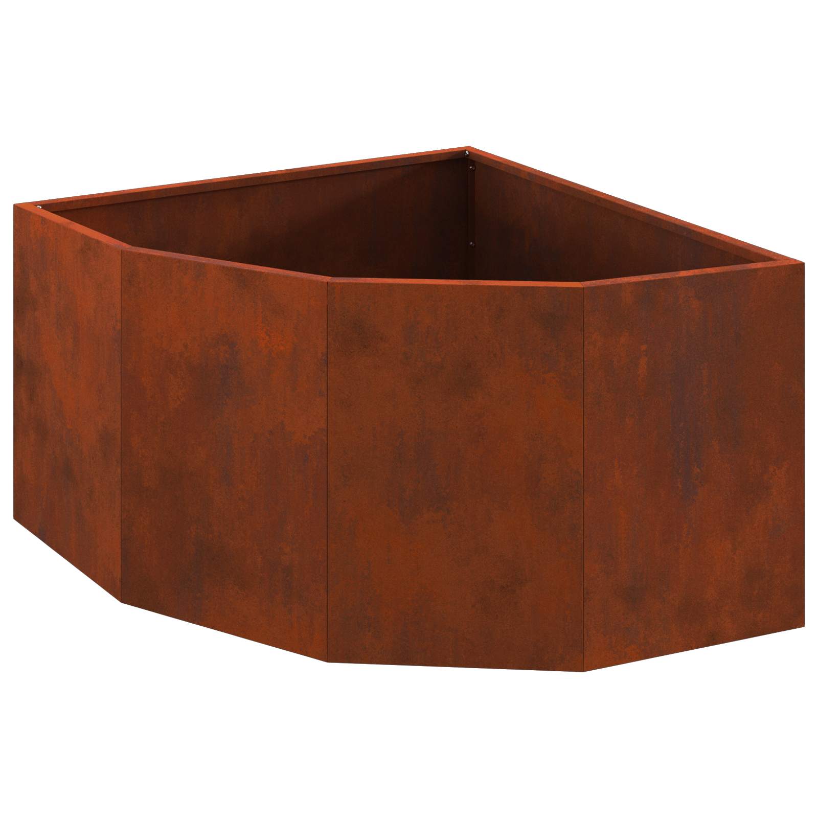 Nurgapott Rooste 60 x 60 x 35 cm Ilmastikukindel teras