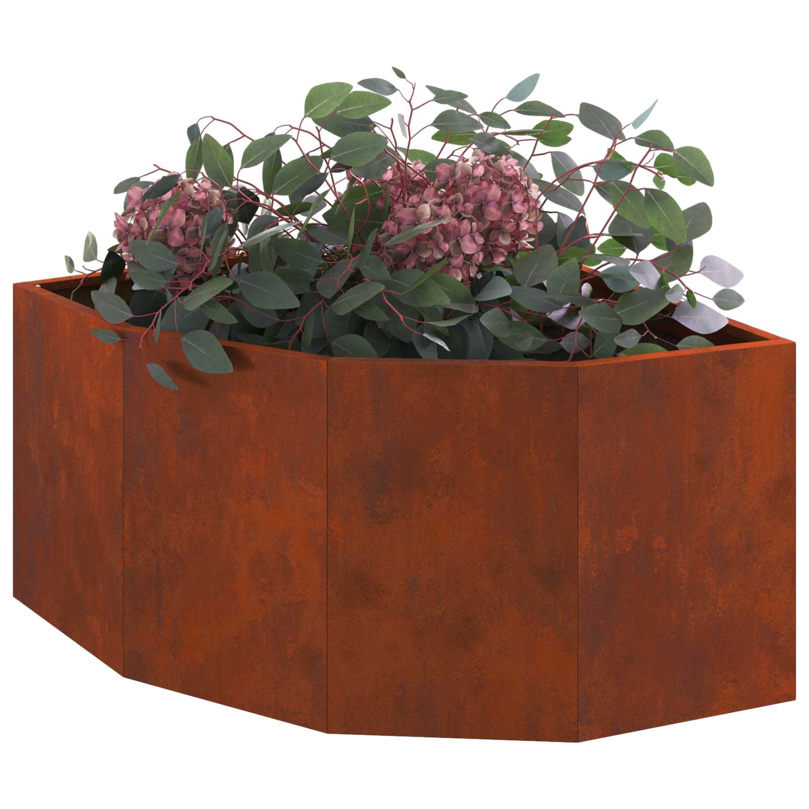 Nurgapott Rooste 60 x 60 x 35 cm Ilmastikukindel teras