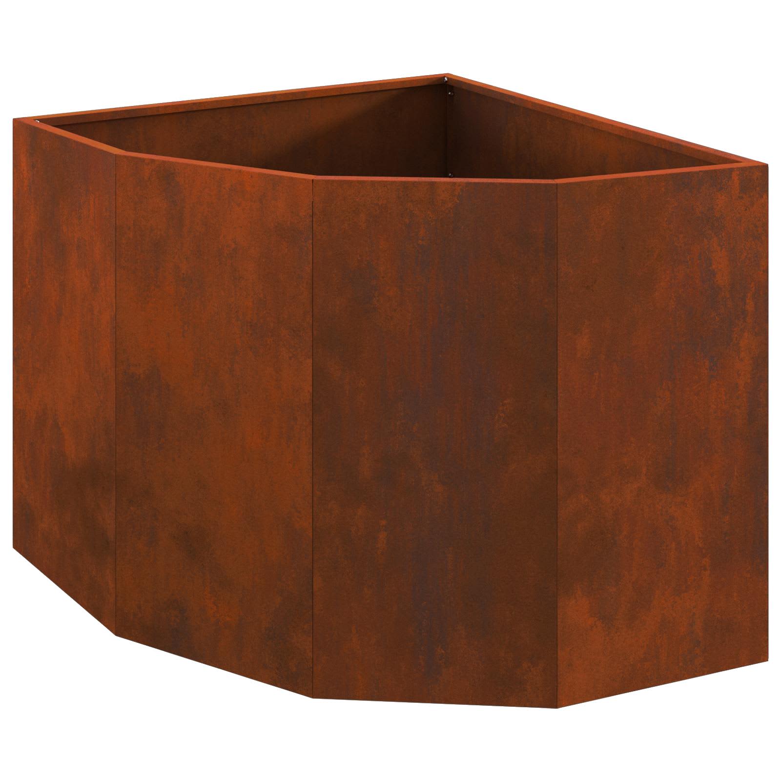 Nurgapott Rooste 60 x 60 x 50 cm Ilmastikukindel teras