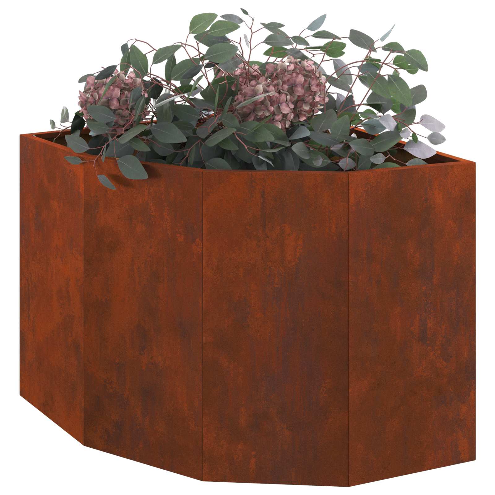 Nurgapott Rooste 60 x 60 x 50 cm Ilmastikukindel teras
