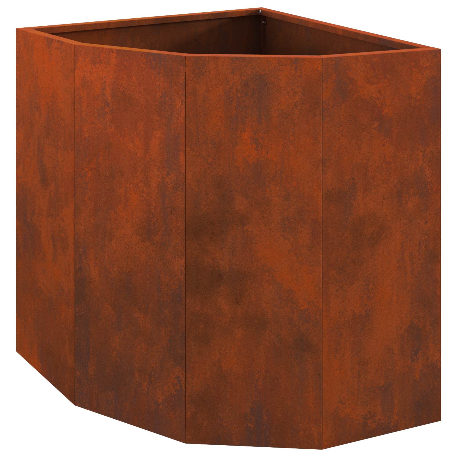 Nurgapott Rooste 45 x 45 x 50 cm Ilmastikukindel teras