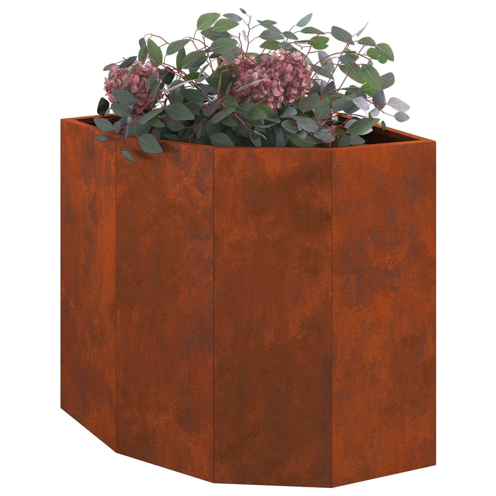 Nurgapott Rooste 45 x 45 x 50 cm Ilmastikukindel teras