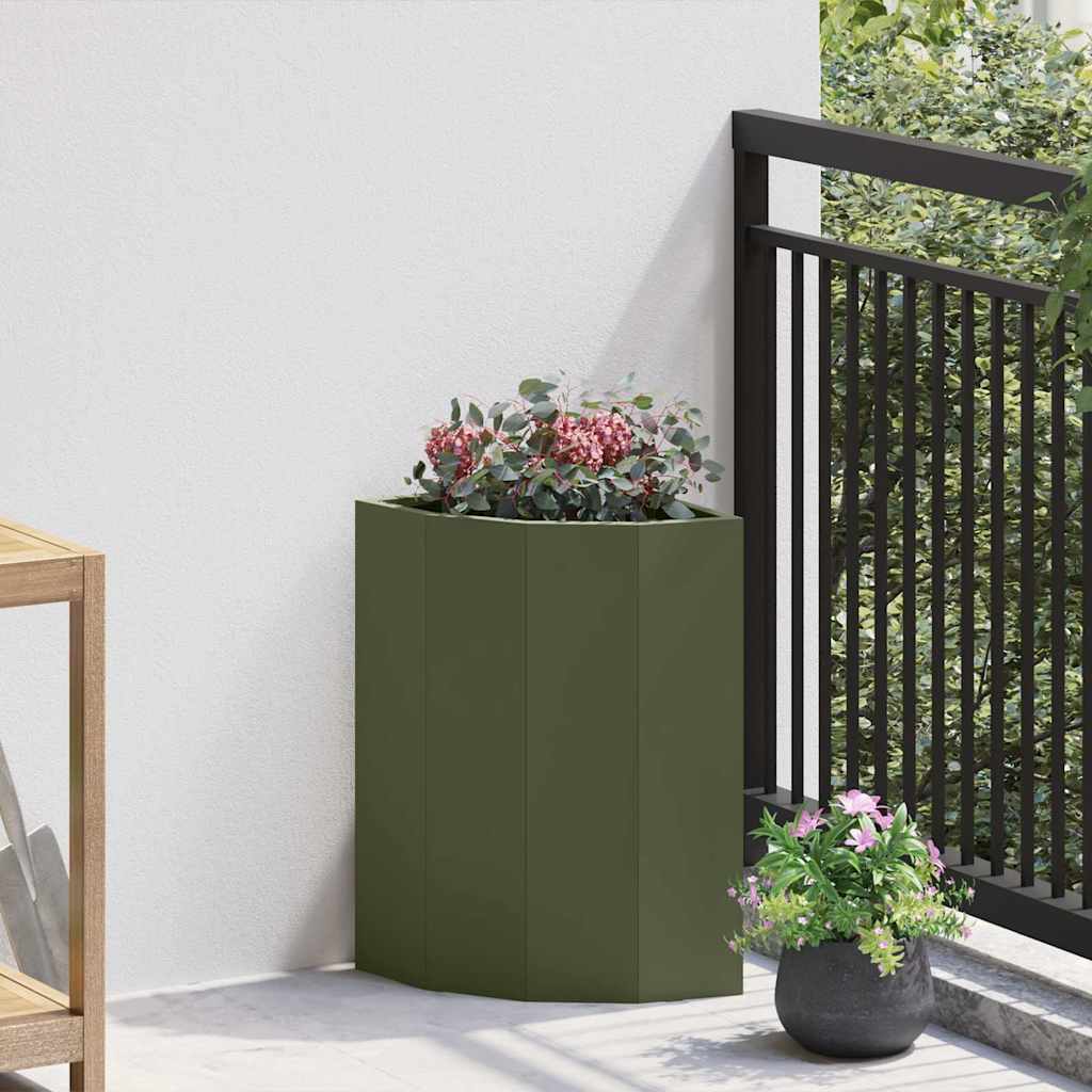 Nurgapott Oliiviroheline 30 x 30 x 50 cm Teras
