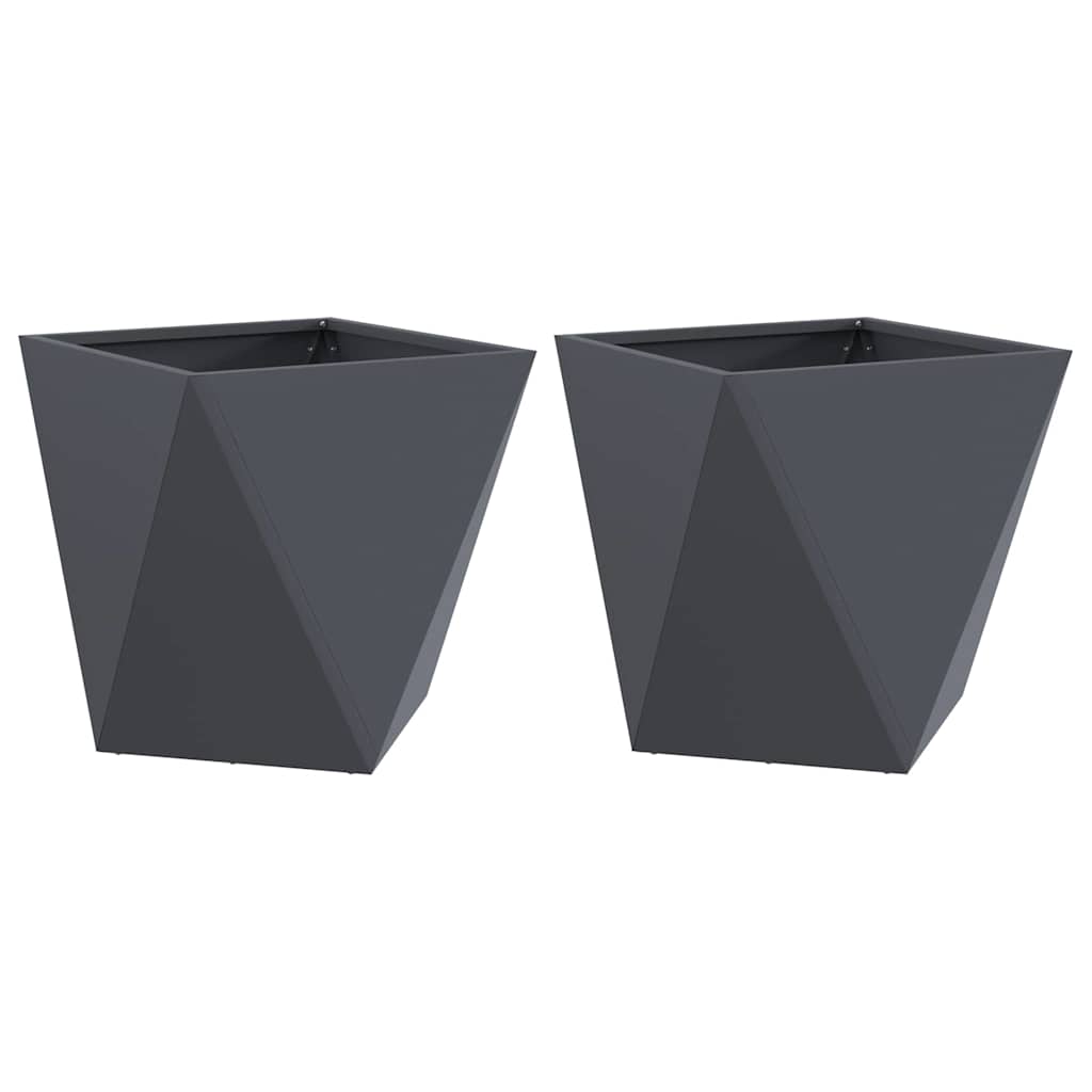 Taimekast 2 tk Antratsiit 50 x 50 x 50 cm Teras